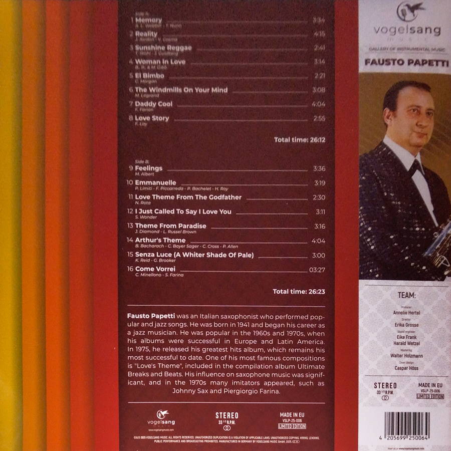 Fausto Papetti – The Greatest Hits Of All Time